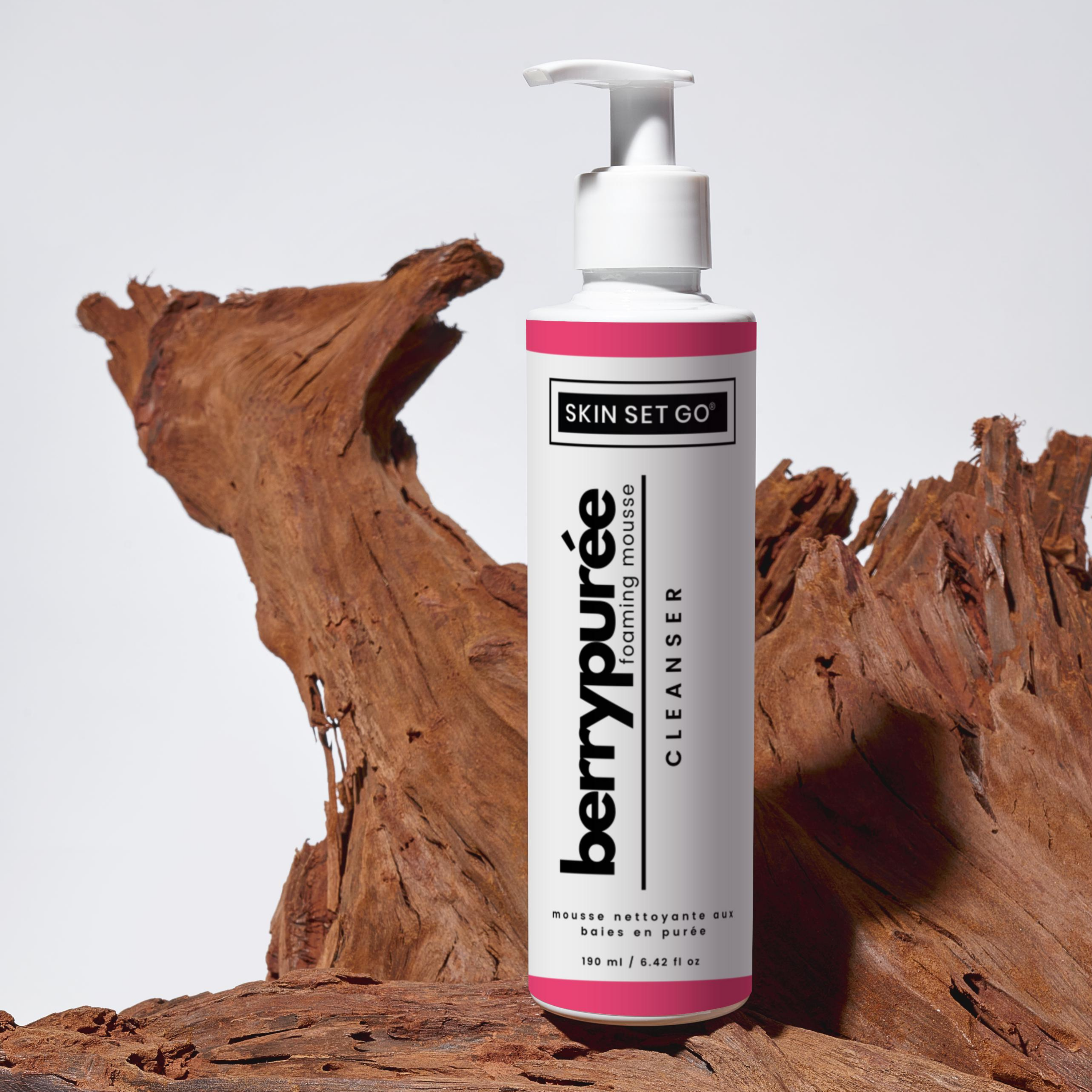 berry hydrating gentle cleanser skin set go on wood