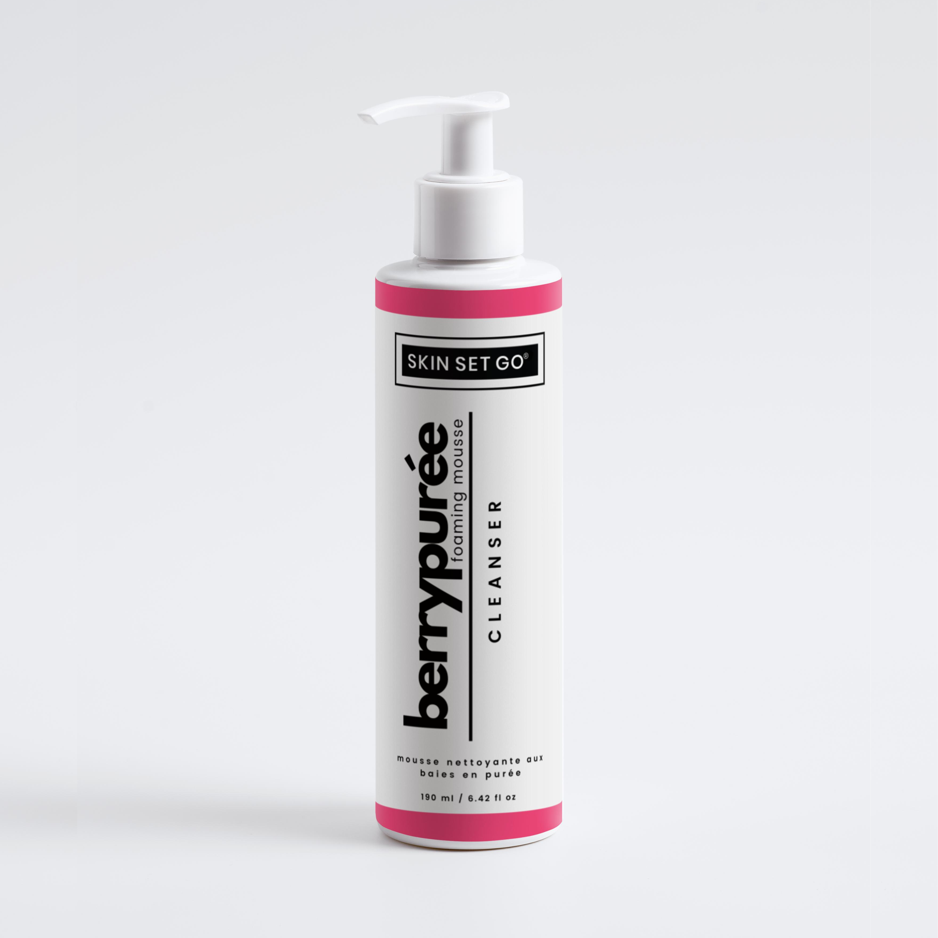 hydrating face cleanser skinsetgo front bottle. 